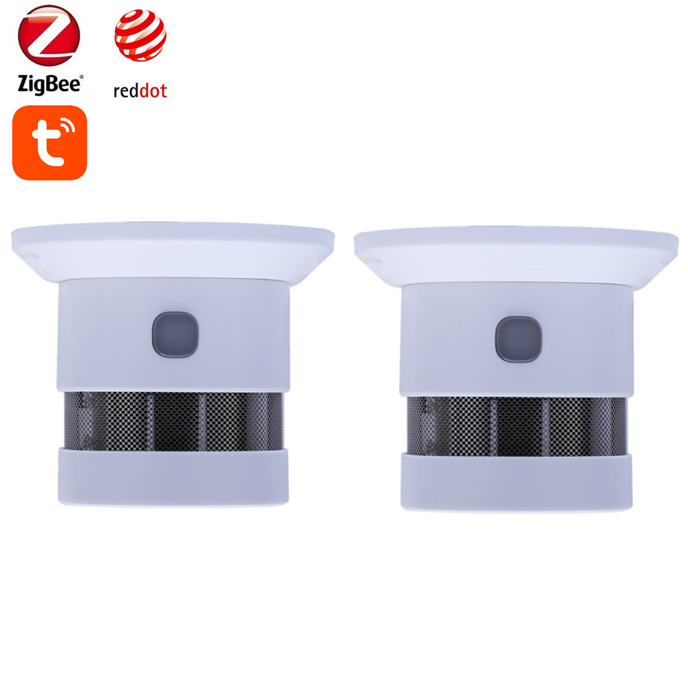Home Assistant Tuya - Tuya Smart Zigbee Smoke Detector 85dB