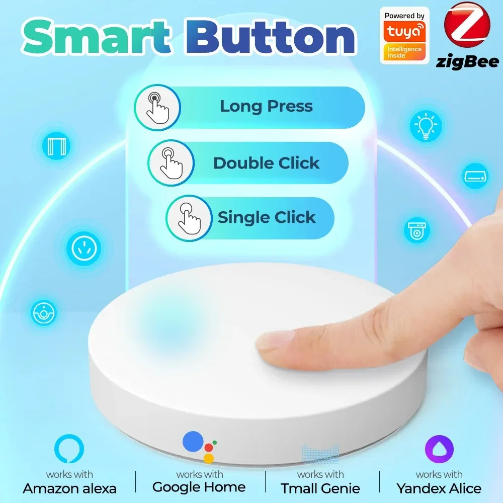 Tuya ZigBee Wireless Push Butt - огляд і ціна Smart Relay Tuya
