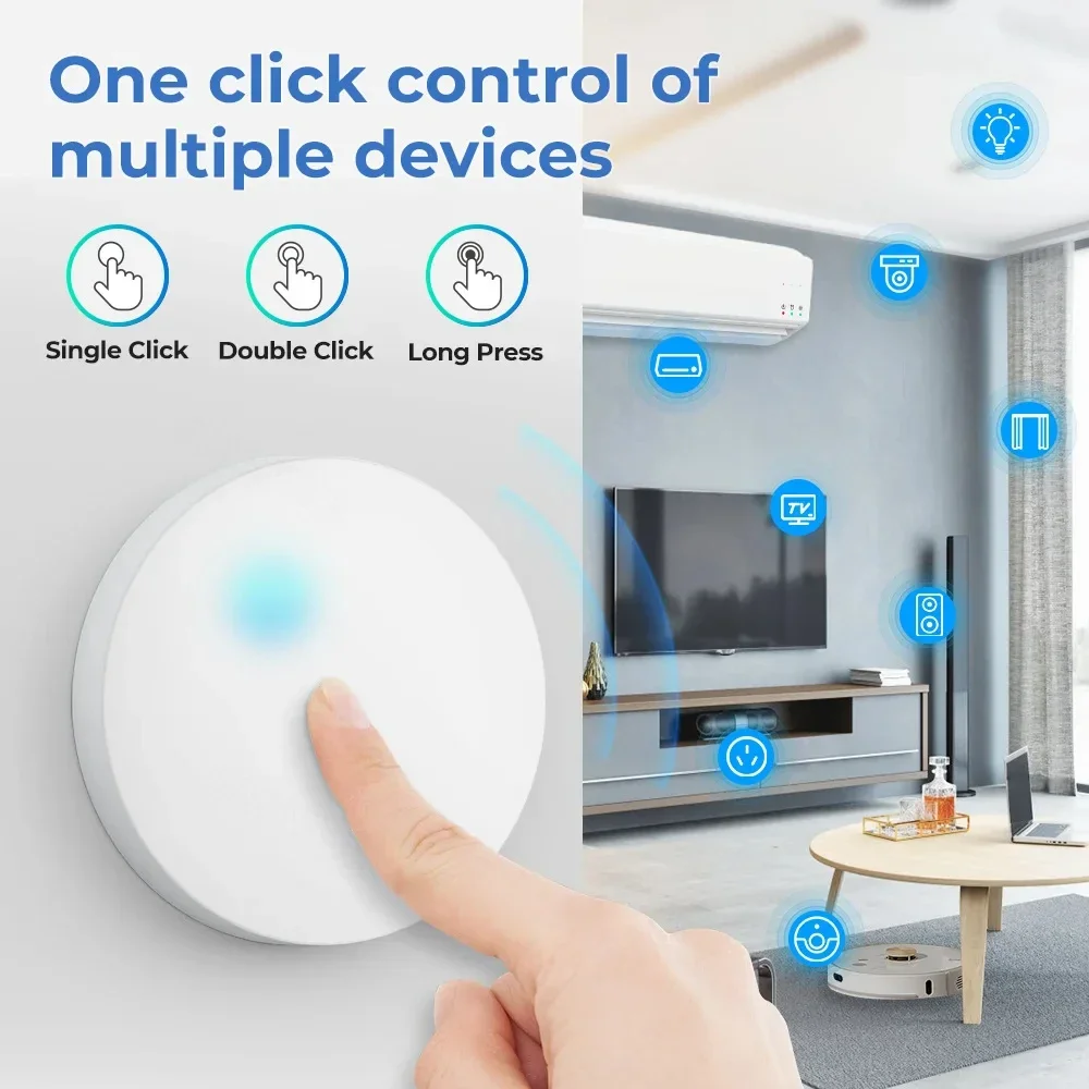 Tuya ZigBee Wireless Push Butt - огляд і ціна Smart Relay Tuya