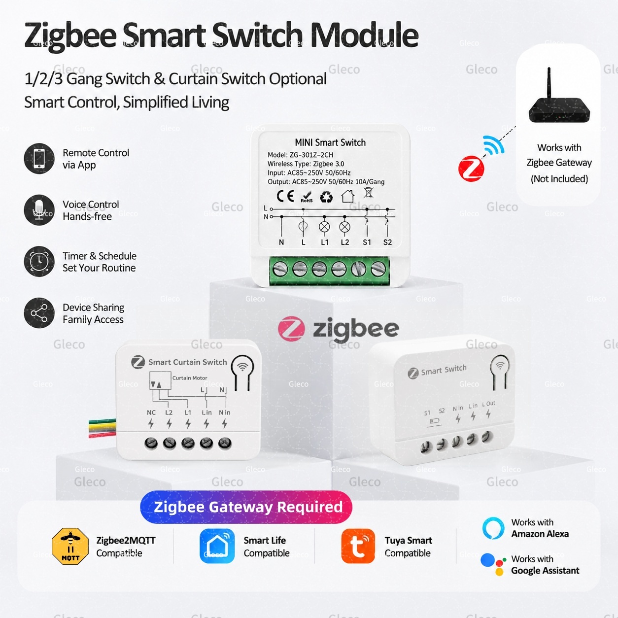 Zigbee Switch Module Extreme M - огляд і ціна Tuya 4 Channel