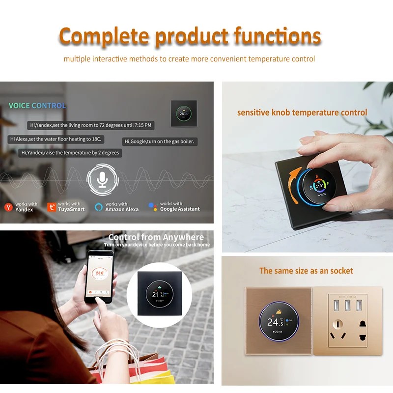 In stock Tuya Knob Thermostat  - огляд і ціна Tuya Smart
